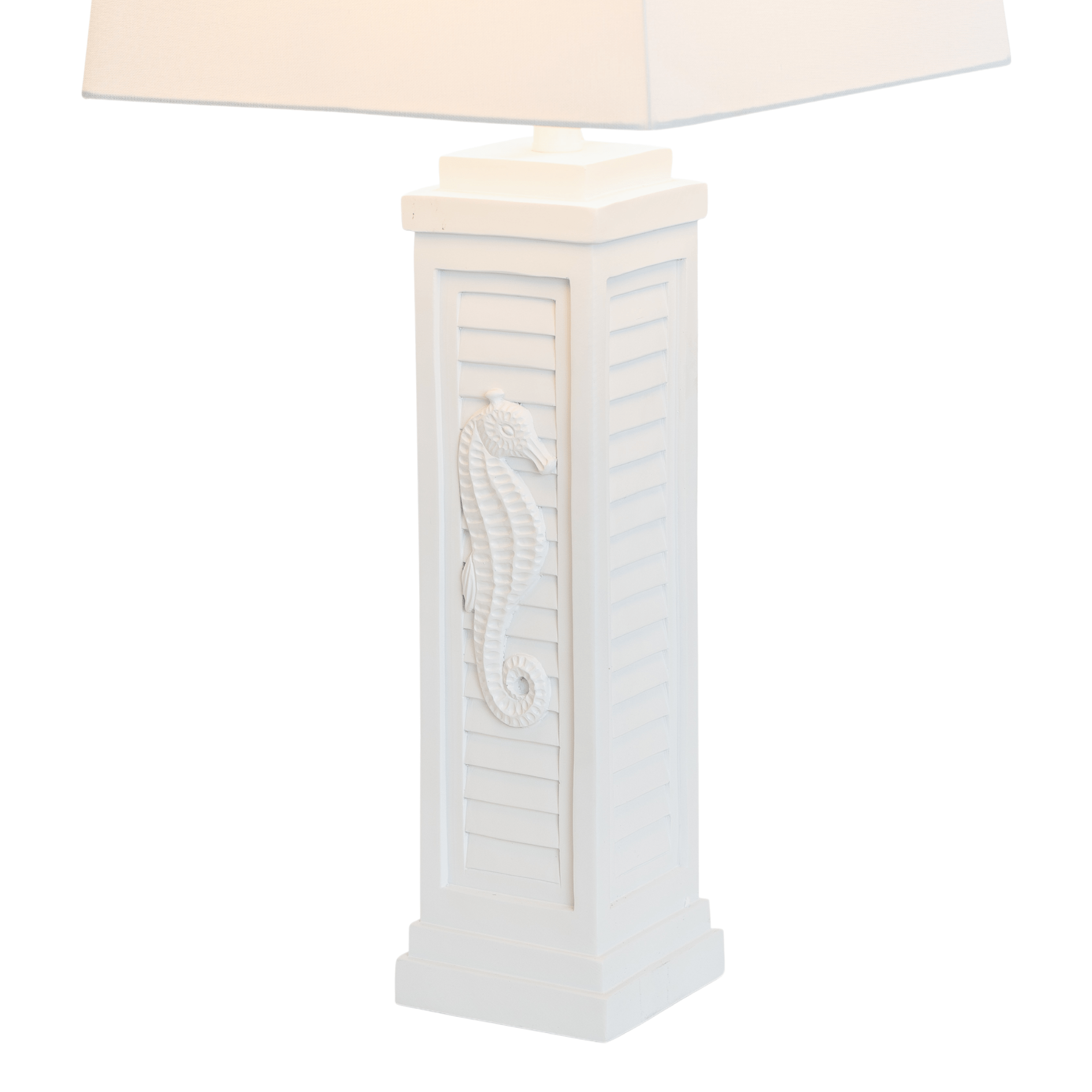 Set of Two 32" White Table Lamp With Off White Shade - Homeroots