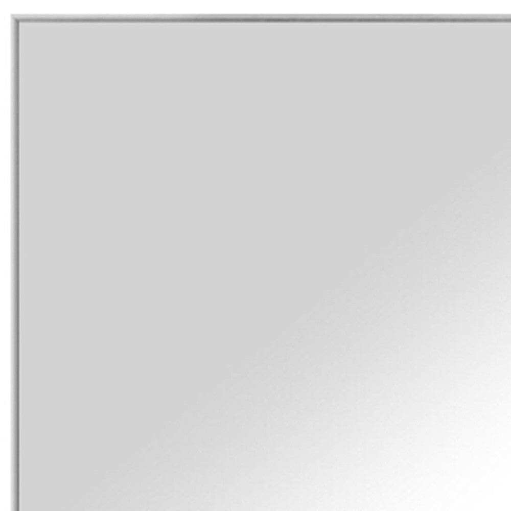 Silver Framed Wall Mirror - Homeroots - Flyclothing LLC
