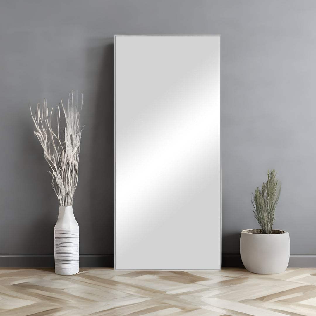 Silver Framed Wall Mirror - Homeroots - Flyclothing LLC
