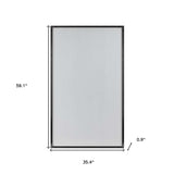 Jumbo Minimal Black Bathroom Vanity Mirror - Homeroots - Flyclothing LLC