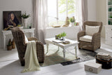 47" White Solid Wood Coffee Table - Homeroots