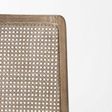 Set Of Two Cream And Brown Upholstered Fabric Cross Back Side Chairs - Homeroots - Flyclothing LLC