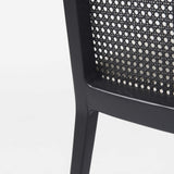 Set Of Two Black Upholstered Fabric Cross Back Side Chairs - Homeroots - Flyclothing LLC