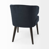 Navy Blue And Black Wingback Dining Side Chair - Homeroots - Flyclothing LLC