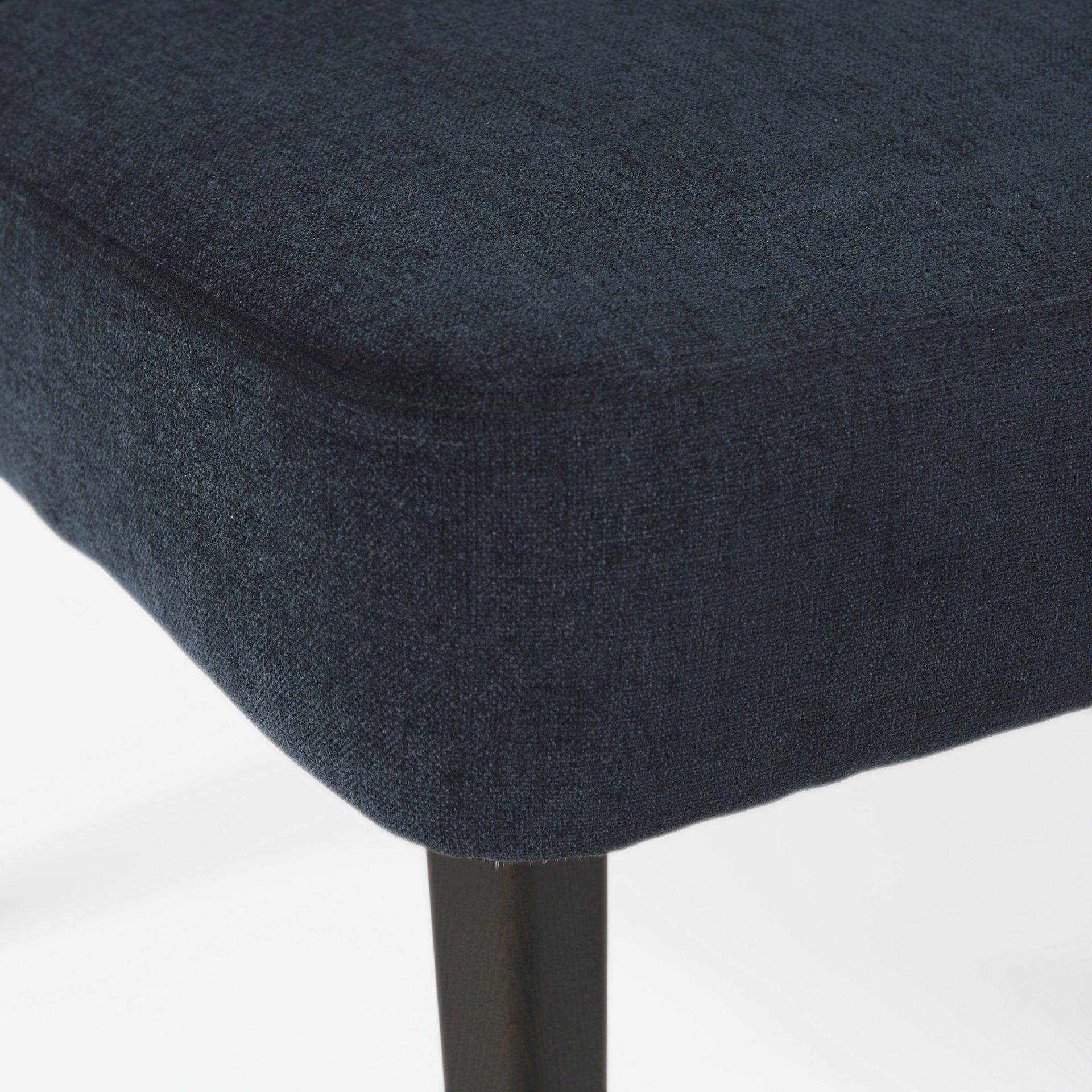 Navy Blue And Black Wingback Dining Side Chair - Homeroots