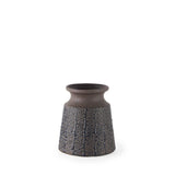 6" Brown and Blue Tribal Ceramic Vase - Homeroots - Flyclothing LLC