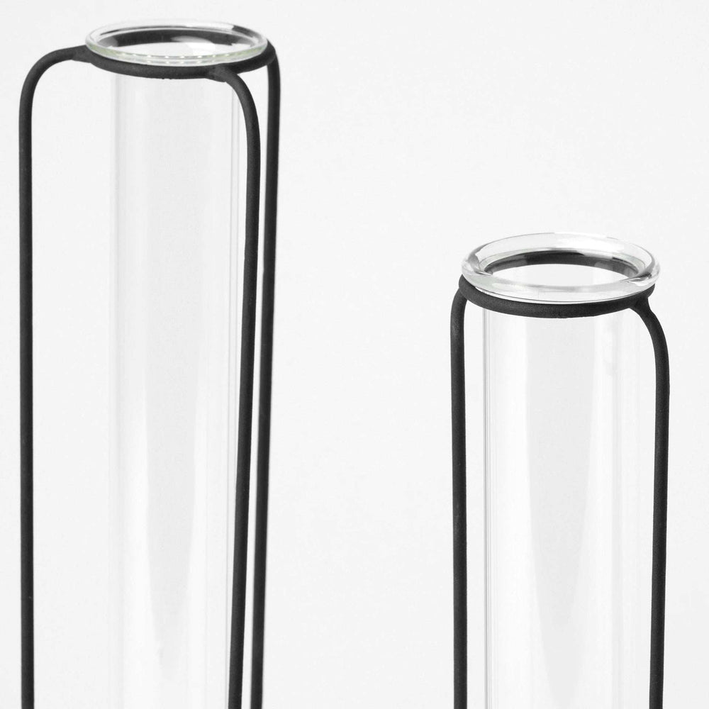 Set of Three Test Tube Stand Vases - Homeroots - Flyclothing LLC