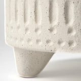 7" Bohemian Beige Happy Face Tribal Vase - Homeroots