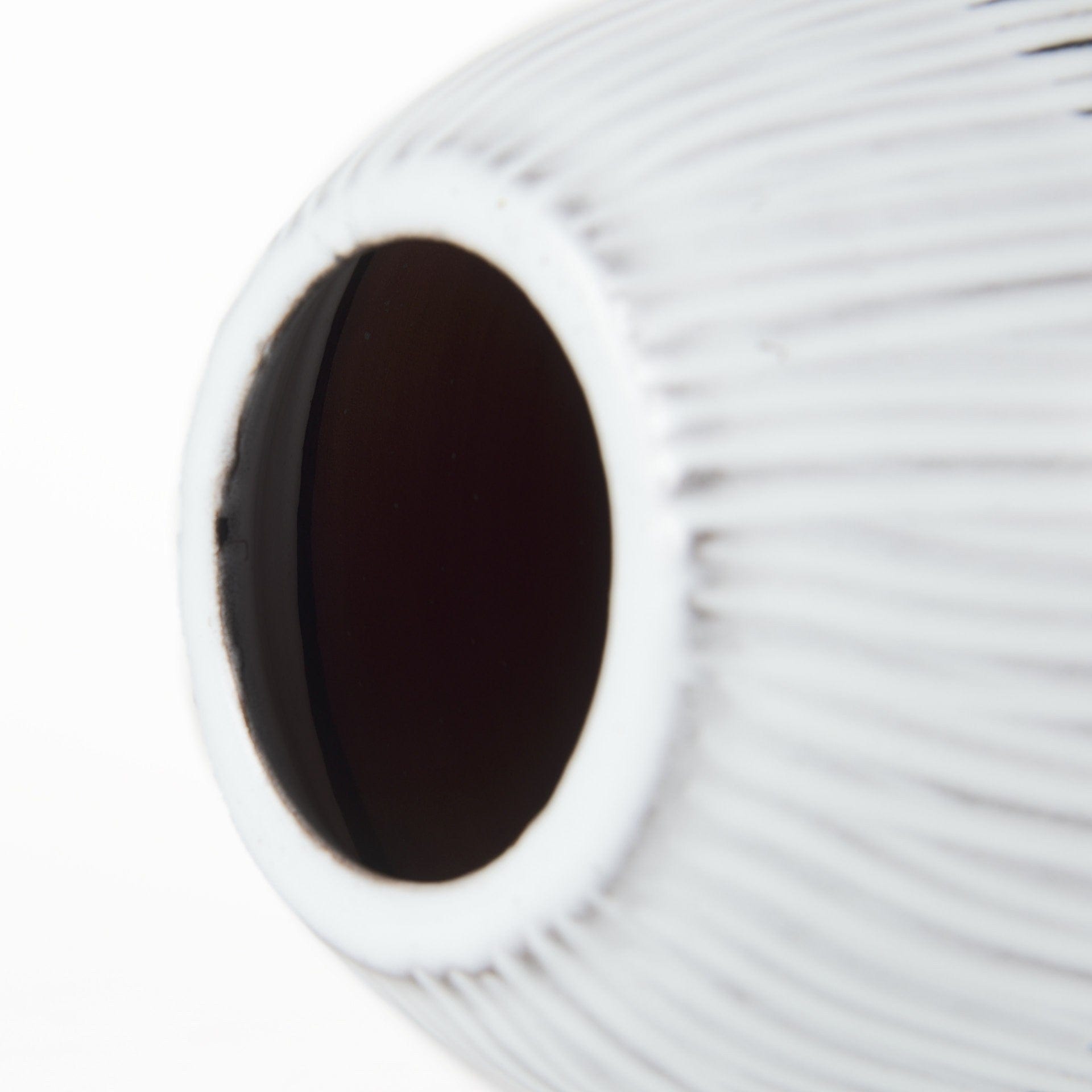 13" Black White and Gray Patterned Lines Ceramic Vase - Homeroots - Flyclothing LLC