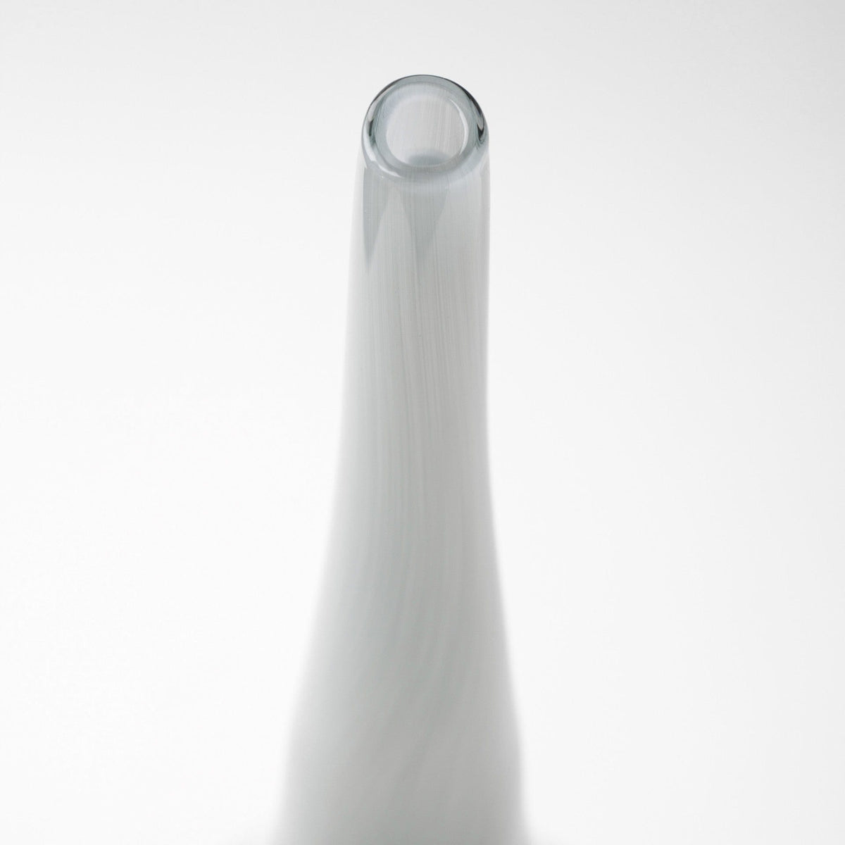 21" Blue Gray and Taupe Handblown Spun Glass Vase - Homeroots - Flyclothing LLC
