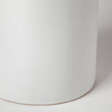 18" Black and White Pinstriope Narrow Ceramic Vase - Homeroots - Flyclothing LLC