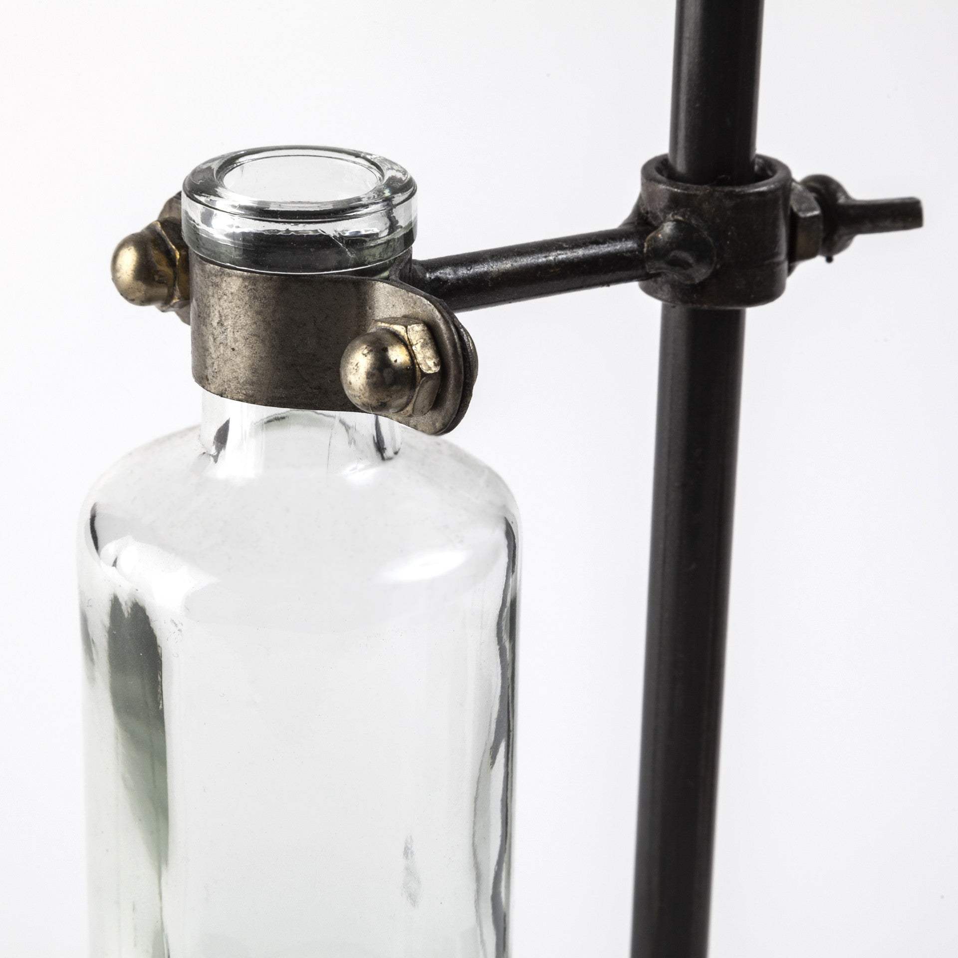 Set of Five Test Tube Vases with Metal Bases - Homeroots - Flyclothing LLC