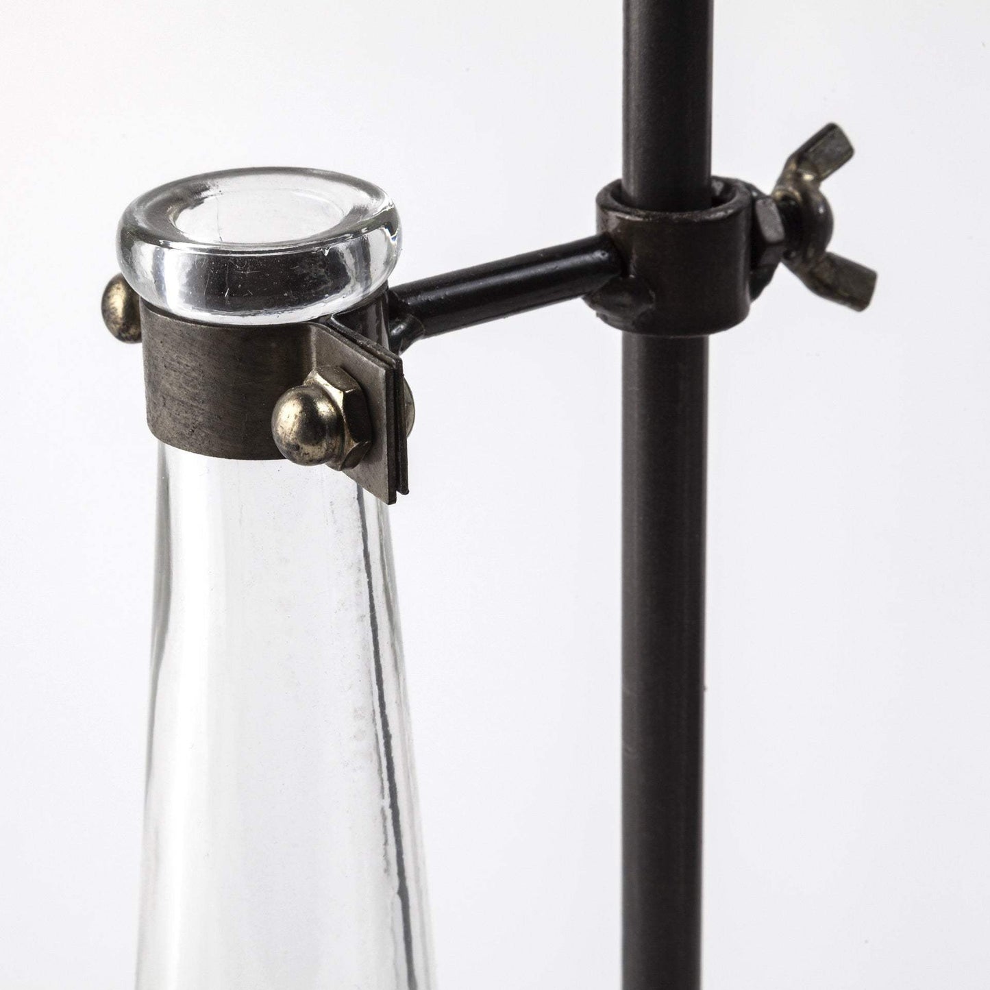 Set of Five Test Tube Vases with Metal Bases - Homeroots - Flyclothing LLC