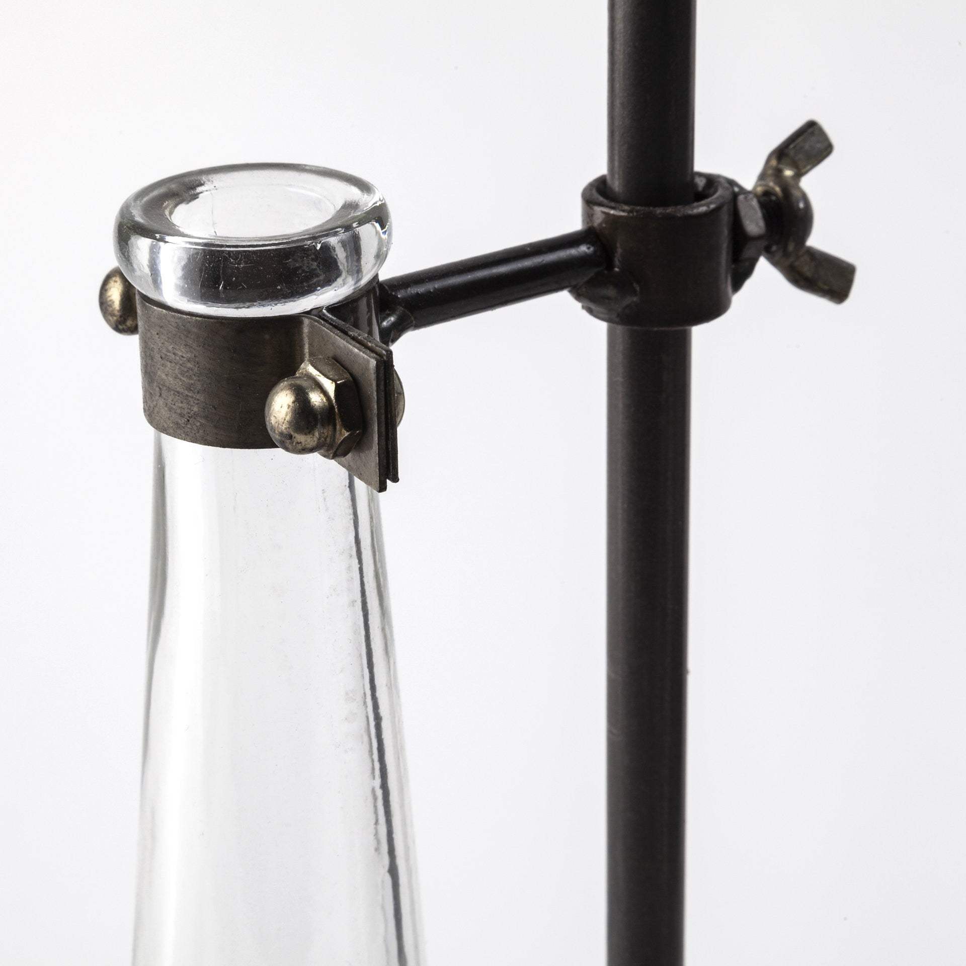 Set of Five Test Tube Vases with Metal Bases - Homeroots - Flyclothing LLC
