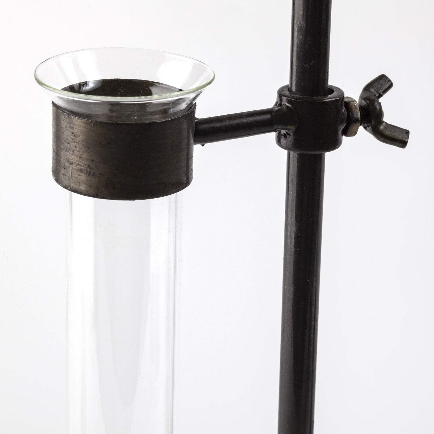Set of Five Test Tube Vases with Metal Bases - Homeroots - Flyclothing LLC