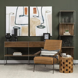 9" Matte Black Contempo Deco Ceramic Vase - Homeroots