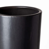 17" Matte Black Contempo Deco Ceramic Vase - Homeroots - Flyclothing LLC