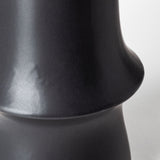 17" Matte Black Contempo Deco Ceramic Vase - Homeroots - Flyclothing LLC