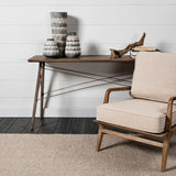 10" Gray and Ivory Triangle Pattern Ceramic Vase - Homeroots - Flyclothing LLC