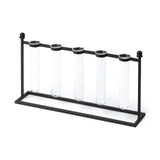 Black Metal Five Test Tube Vase - Homeroots - Flyclothing LLC