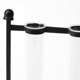 Black Metal Five Test Tube Vase - Homeroots - Flyclothing LLC