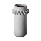11" Organic Style Whitewash Spikely Ceramic Vase - Homeroots - Flyclothing LLC