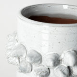 11" Organic Style Whitewash Spikely Ceramic Vase - Homeroots - Flyclothing LLC