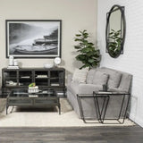 11" Organic Style Whitewash Spikely Ceramic Vase - Homeroots