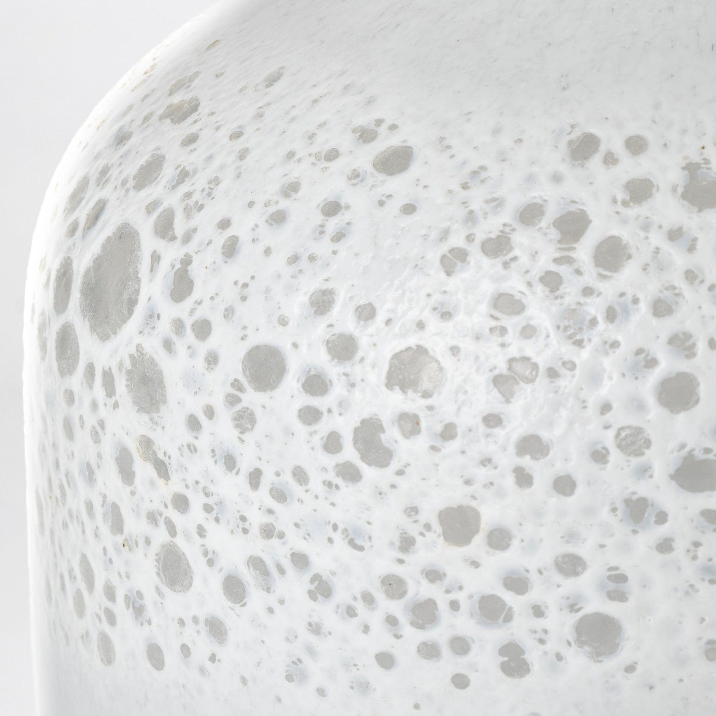 8" Modern Pearl White Gold Rim Rounded Square Glass Vase - Homeroots - Flyclothing LLC