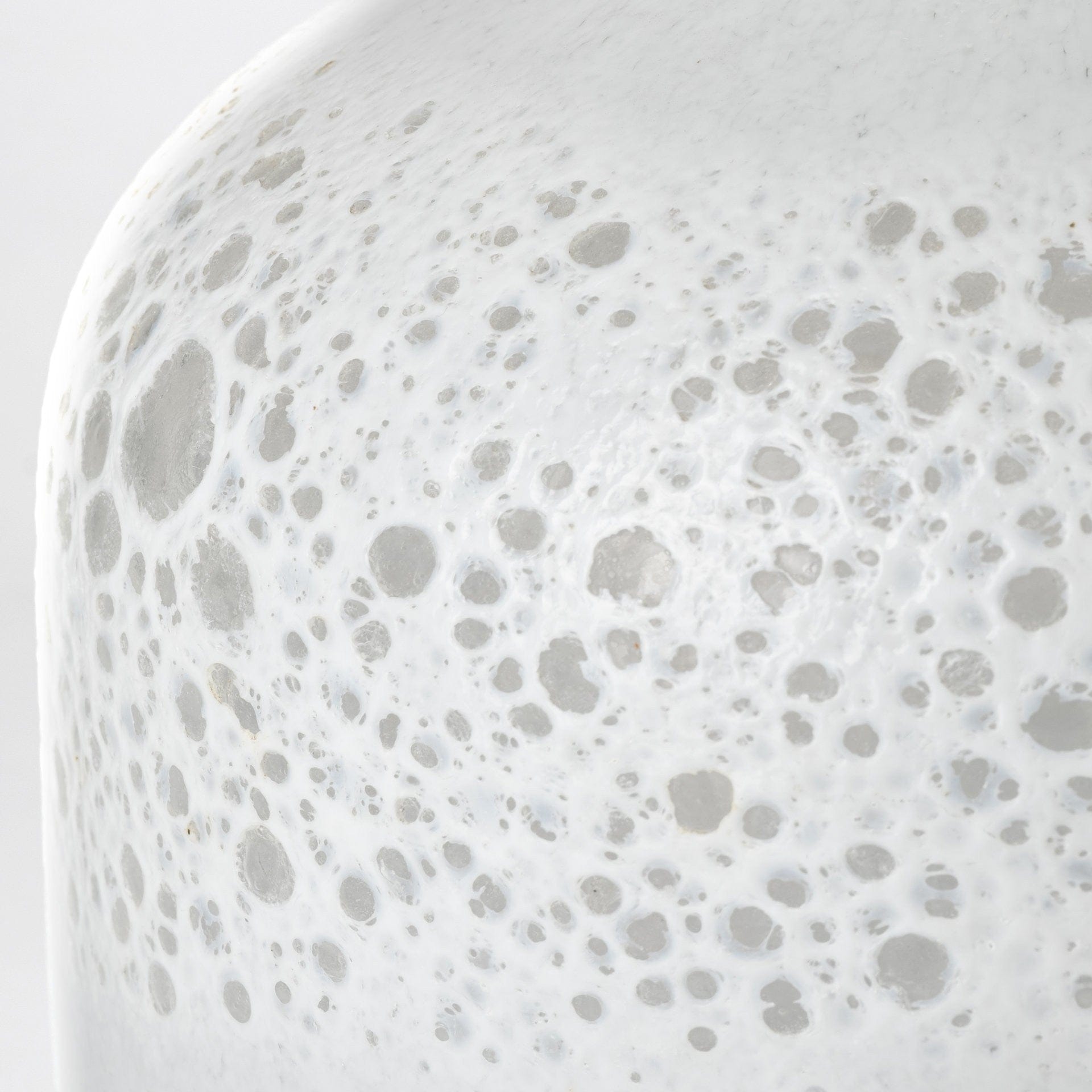 8" Modern Pearl White Gold Rim Rounded Square Glass Vase - Homeroots - Flyclothing LLC