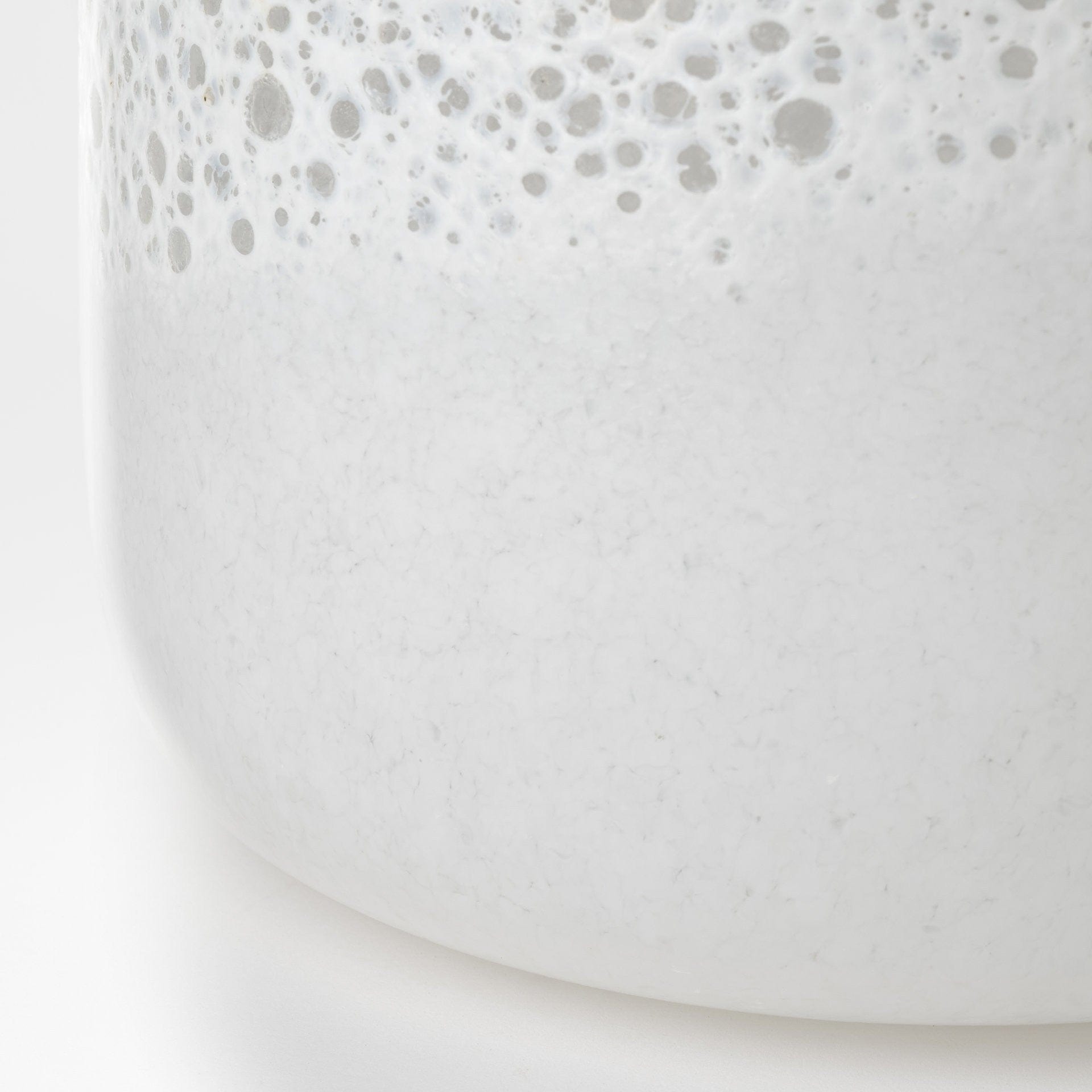 8" Modern Pearl White Gold Rim Rounded Square Glass Vase - Homeroots - Flyclothing LLC