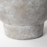 7" Rustic Organic Finish Whitewash Brown Ceramic Vase - Homeroots - Flyclothing LLC