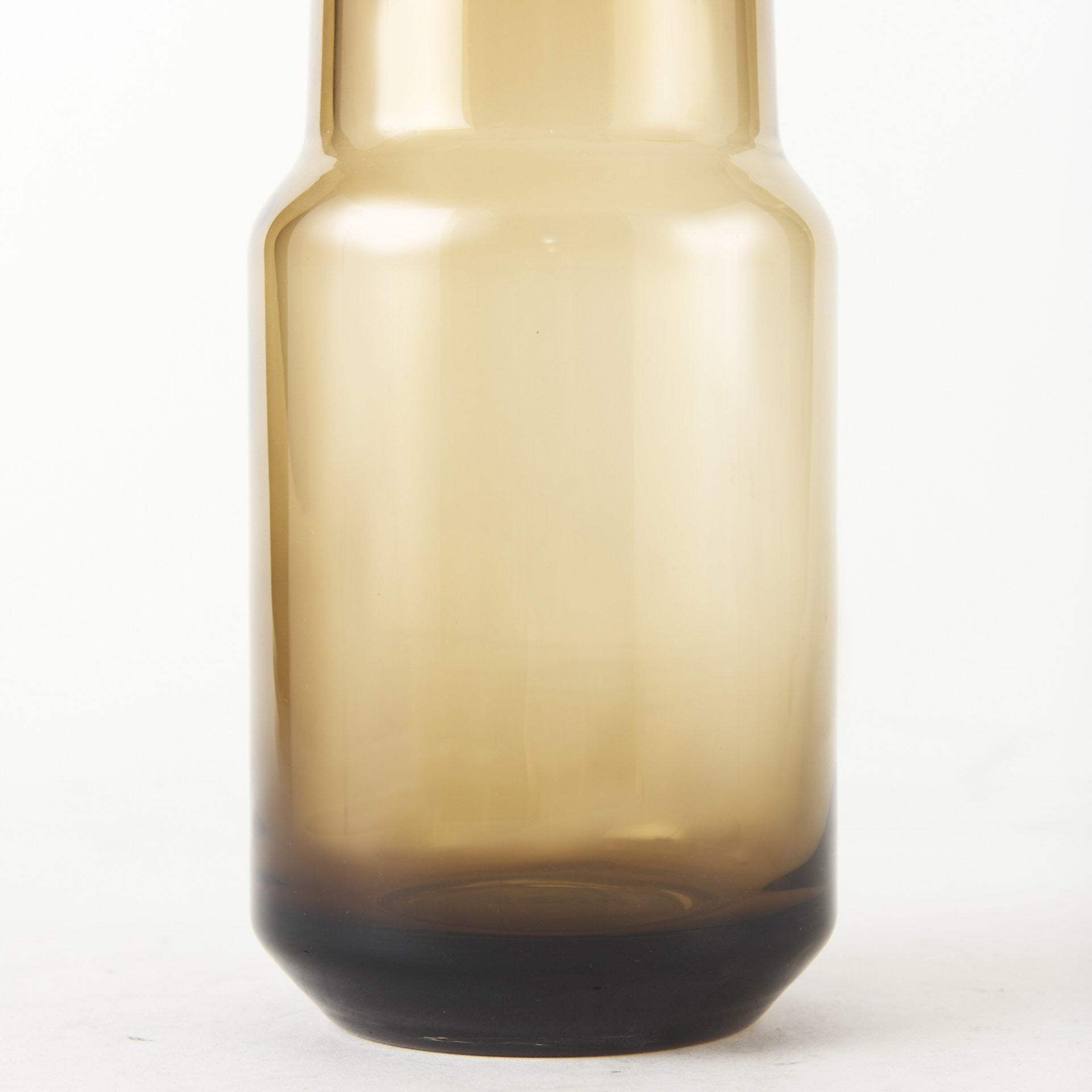 12" Brown Ombre Glass Vase - Homeroots - Flyclothing LLC