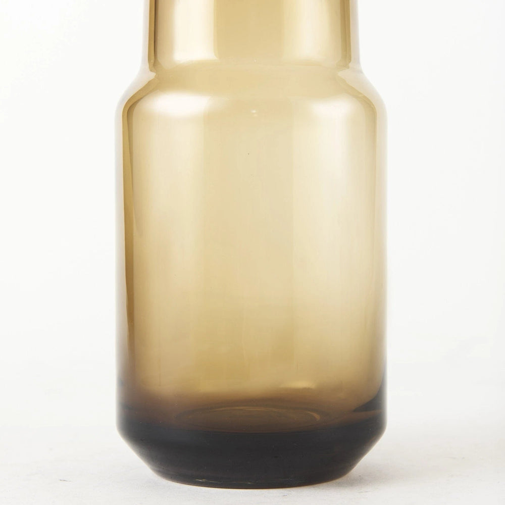 12" Brown Ombre Glass Vase - Homeroots