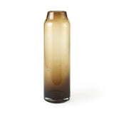 16" Vintage Look Ombre Brown Glass Vase - Homeroots
