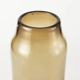 16" Vintage Look Ombre Brown Glass Vase - Homeroots