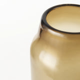 16" Vintage Look Ombre Brown Glass Vase - Homeroots