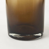 16" Vintage Look Ombre Brown Glass Vase - Homeroots