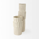 23" Jumbo Organic Textured Sand Vase - Homeroots