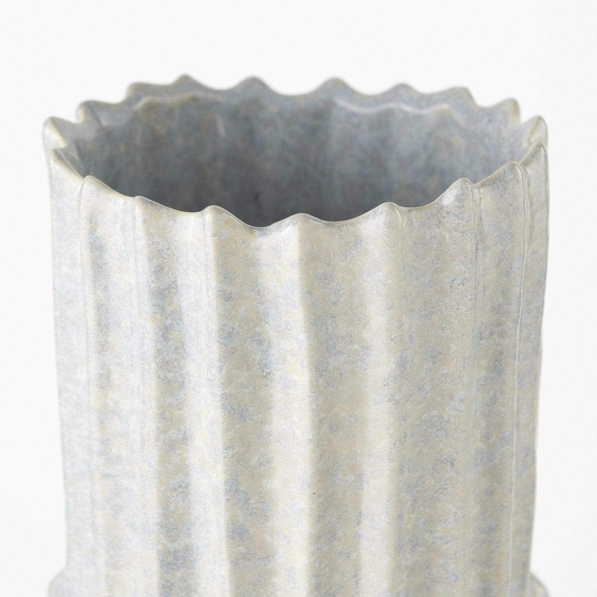 23" Jumbo Organic Textured Gray Vase - Homeroots - Flyclothing LLC