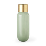 17" Smokey Green and Glass Narrow Vase - Homeroots - Flyclothing LLC