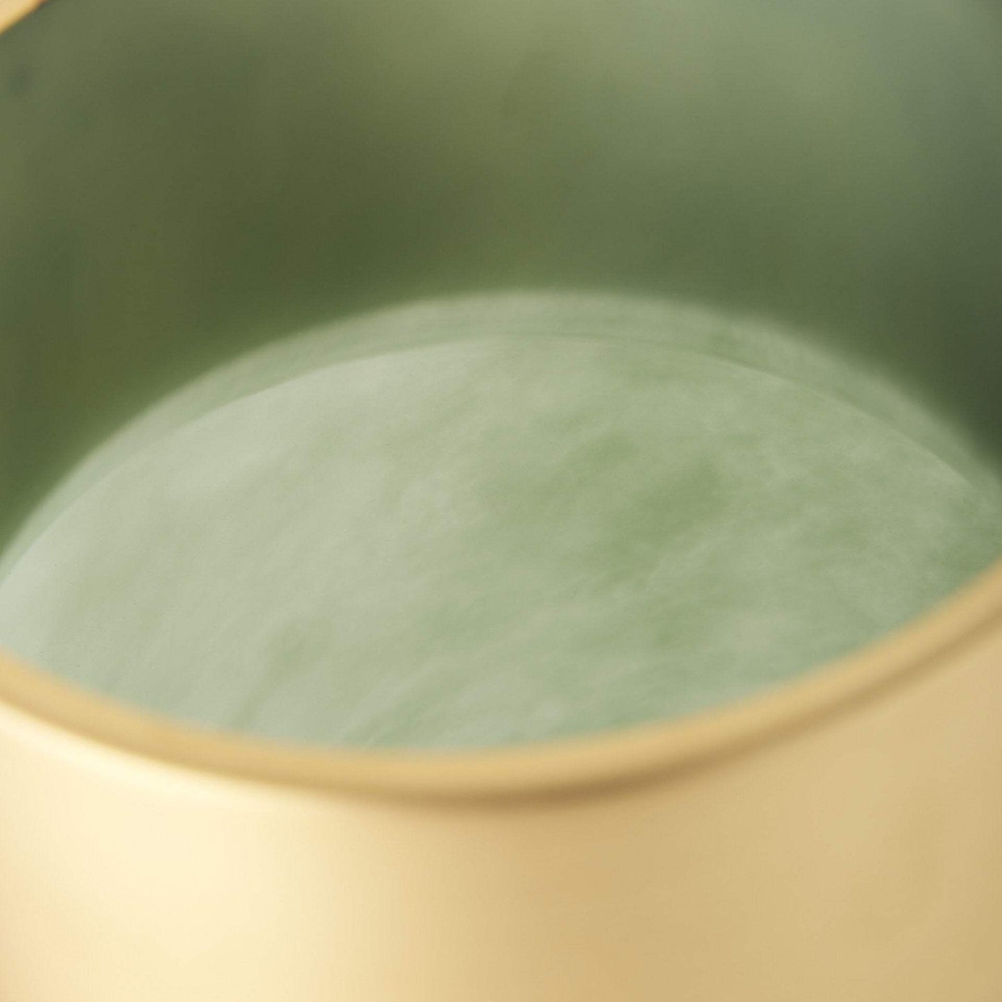 12" Smokey Green and Glass Rounded Oval Vase - Homeroots - Flyclothing LLC