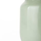 12" Smokey Green and Glass Rounded Oval Vase - Homeroots - Flyclothing LLC