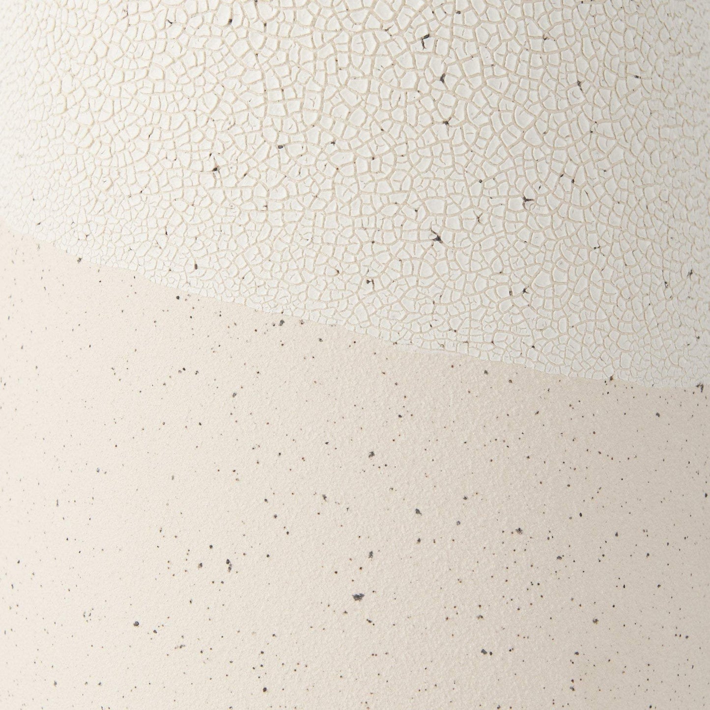 Blush Two Tone Organic Crackle Glaze Ceramic Vase - Homeroots - Flyclothing LLC