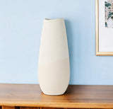 Blush Two Tone Organic Crackle Glaze Ceramic Vase - Homeroots - Flyclothing LLC