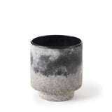 6" Black Brown and Gray Ombre Textured Ceramic Vase - Homeroots - Flyclothing LLC