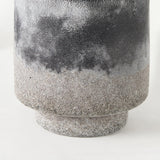 6" Black Brown and Gray Ombre Textured Ceramic Vase - Homeroots - Flyclothing LLC