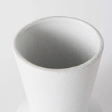 9" White Contempo Deco Ceramic Vase - Homeroots - Flyclothing LLC