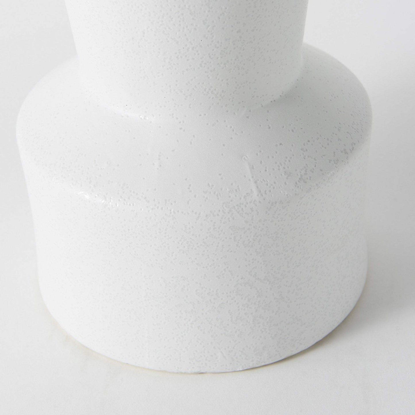 9" White Contempo Deco Ceramic Vase - Homeroots - Flyclothing LLC