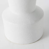 9" White Contempo Deco Ceramic Vase - Homeroots - Flyclothing LLC